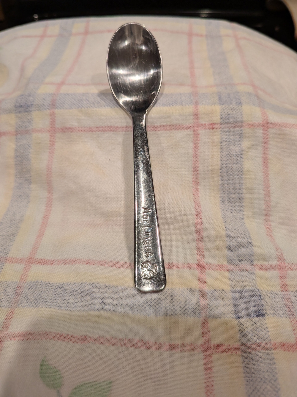 Vintage Aer Lingus Shamrock Stainless Steel Spoon Wexford Cutlery Ireland 60s